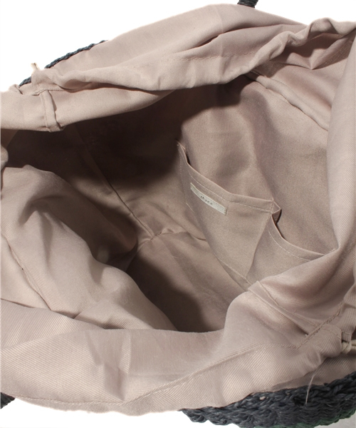 GLOBAL WORK（グローバルワーク）の「【GLOBAL WORK】マルチボーダーペーパートート（かごバッグ・レディース・ブラウン系その他/グレー/ブラウン/ネイビー/レッド/ブラック・FREE）」の10枚目の写真