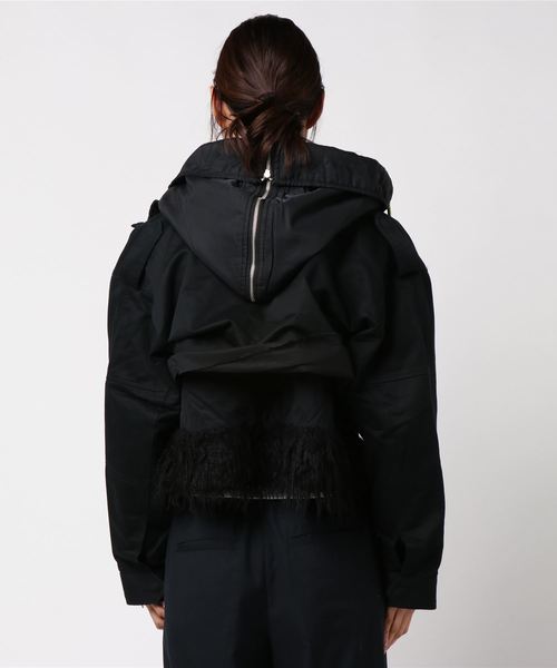 DIESEL（ディーゼル）の「WOMEN’S　ダブルレイヤードジャケット（その他アウター・レディース・グリーン/ブラック・SMALL/MEDIUM/LARGE/X-SMALL/XX-SMALL）」の4枚目の写真