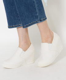 スリッポン スニーカー インヒール 厚底 インヒールスニーカー