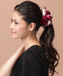 YLANG YLANG | トリプルミックスサテン シュシュ（L）(シュシュ)