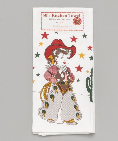 SHIPS Days（シップスデイズ）の「RED AND WHITE KITCHEN COMPANYLittle Cowgirl towel