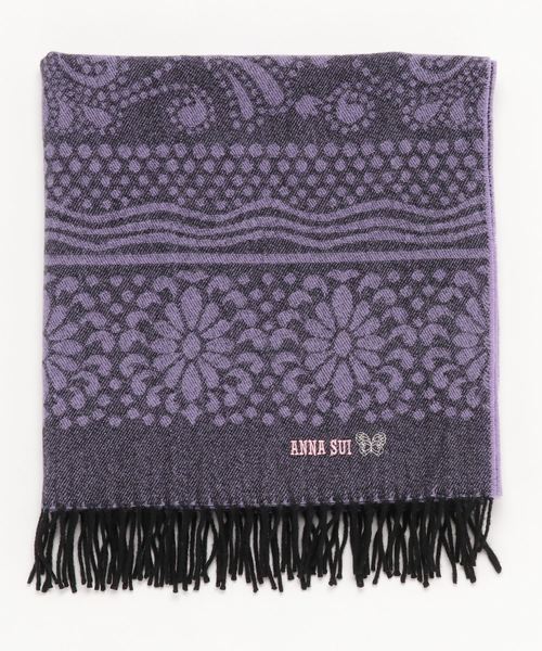 ANNA SUI（アナスイ）の「オーナメント柄 ウールひざ掛け