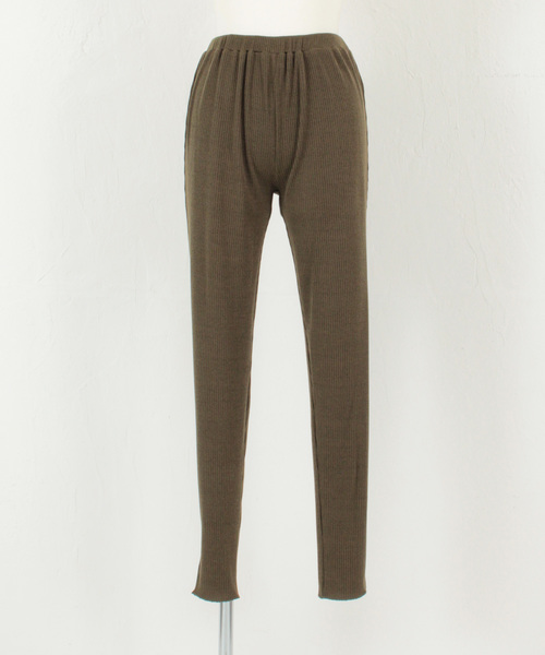 UR'S（ユアーズ）の「ﾘﾌﾞｶｯﾄｿｰﾚｷﾞﾝｽ（レギンス/スパッツ・レディース・ブラック/ベージュ/アイボリー/杢グレー・FREE）」の11枚目の写真