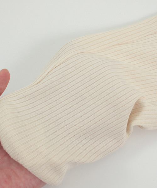 UR'S（ユアーズ）の「ﾘﾌﾞｶｯﾄｿｰﾚｷﾞﾝｽ（レギンス/スパッツ・レディース・ブラック/ベージュ/アイボリー/杢グレー・FREE）」の5枚目の写真