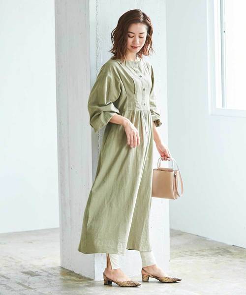 UR'S（ユアーズ）の「ﾘﾌﾞｶｯﾄｿｰﾚｷﾞﾝｽ（レギンス/スパッツ・レディース・ブラック/ベージュ/アイボリー/杢グレー・FREE）」の18枚目の写真