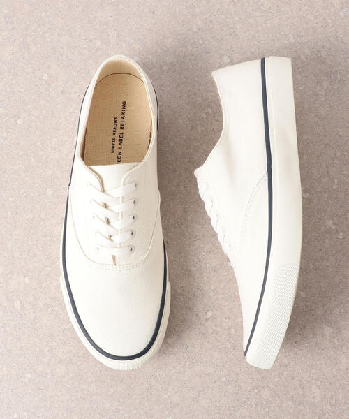 green label relaxing（グリーンレーベルリラクシング）の「SC GLR キャンバス 5EYE スニーカー（スニーカー・メンズ・ホワイト/ブラック/ネイビー/ワインレッド・25.5cm/26cm/26.5cm/27cm/27.5cm/28cm）」の2枚目の写真