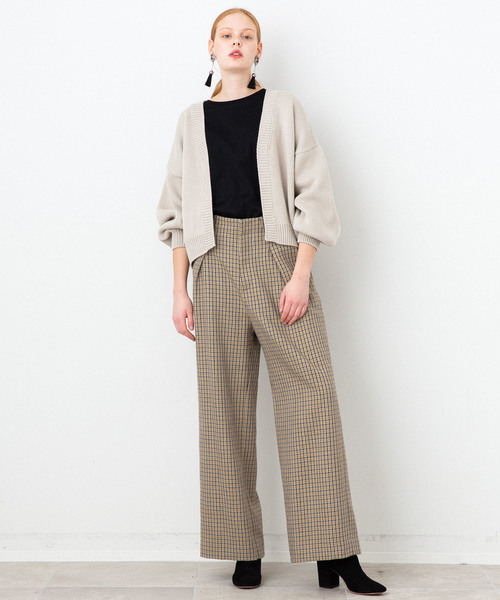 STUDIOUS(ステュディオス)の「【STUDIOUS】ローゲージボリュームスリーブ ショートカーデ(カーディガン/ボレロ・レディース・ライトベージュ/チャコールグレー/ベージュ/オフホワイト/グレイッシュベージュ・FREE)」の19枚目の写真