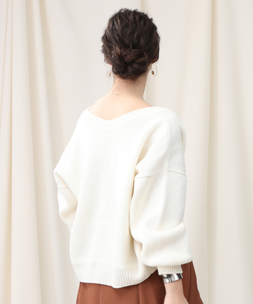 STUDIOUS(ステュディオス)の「【STUDIOUS】ローゲージボリュームスリーブ ショートカーデ(カーディガン/ボレロ・レディース・ライトベージュ/チャコールグレー/ベージュ/オフホワイト/グレイッシュベージュ・FREE)」の7枚目の写真