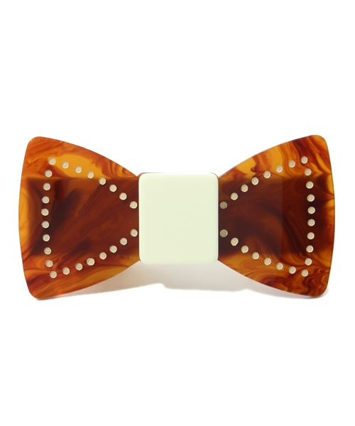 BEAUTY&YOUTH UNITED ARROWS(ビューティーアンドユースユナイテッドアローズ)の「SF magnet リボンドット ヘアクリップ(その他ヘアアクセサリー・レディース・ベージュ/ブラウン・フリー)」の1枚目の写真