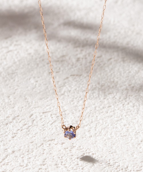 ESTELLE（エステール）の「12月誕生石 K18 ピンクゴールド タンザナイト ネックレス ESTELLE/エステール WEB限定（ネックレス・レディース・ピンクゴールド・40cm）」の8枚目の写真