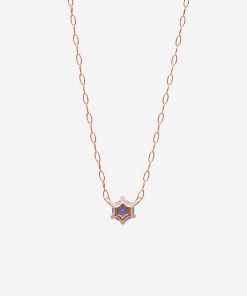 ESTELLE（エステール）の「12月誕生石 K18 ピンクゴールド タンザナイト ネックレス ESTELLE/エステール WEB限定（ネックレス・レディース・ピンクゴールド・40cm）」の9枚目の写真