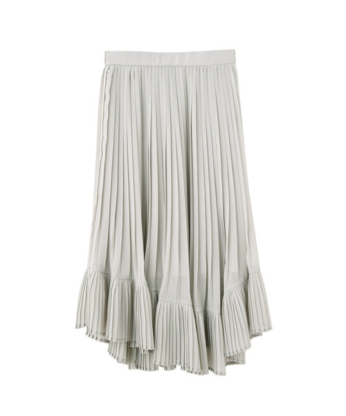 Luz Llena（ラズレナ）の「シフォンプリーツ切替スカート（スカート・レディース・ブラック/ベージュ/グレー・MEDIUM）」の2枚目の写真