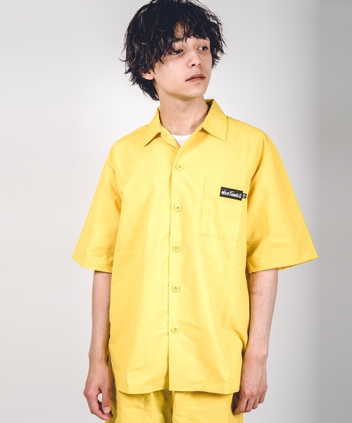 WILD THINGS(ワイルドシングス)の「SUPPLEX SHORT SLEEVE SHIRTS(水着・メンズ・イエロー/ブルー/ブラック・XL/L/M)」の1枚目の写真