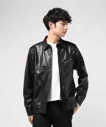 ���菤�i�i�Q���e�C�V���E�q���j�́uSchott/�V���b�g/LEATHER GARAGE SHIRT/���U�[ �K���[�W�V���c�i���C�_�[�X�W���P�b�g�j�v