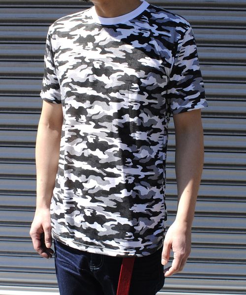 セール フルプリント Tシャツ 迷彩 星柄 Tシャツ カットソー Beatjive ビートジャイブ のファッション通販 Zozotown