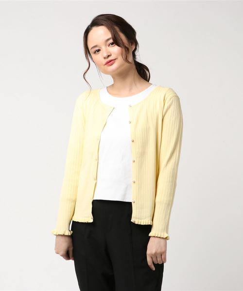 trudea ニット トップス イエロー trudea ニット トップス イエロー