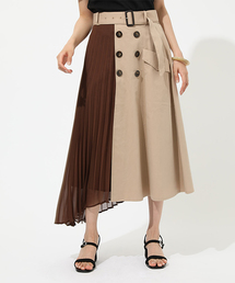 AZUL by moussy | ASYMMETRY COMBI SKIRT / アシンメトリーコンビスカート(スカート)