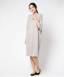 homspun / 度詰め裏毛スウェット 7分袖ワンピース ＜WOMEN＞