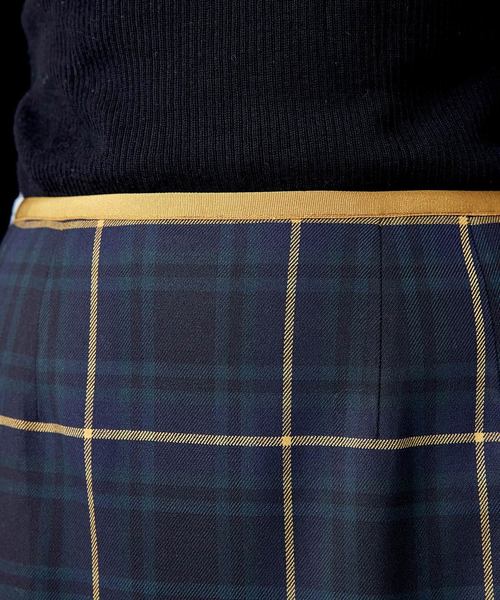 TRUNO by NOISE MAKER（トルノバイノイズメーカー）の「レース切替チェックタイトスカート（スカート・レディース・ネイビー/ブラック・38/36）」の11枚目の写真