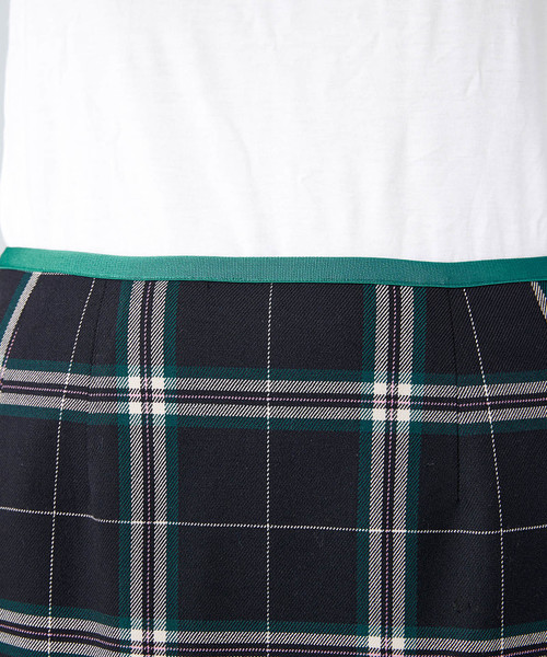 TRUNO by NOISE MAKER（トルノバイノイズメーカー）の「レース切替チェックタイトスカート（スカート・レディース・ネイビー/ブラック・38/36）」の22枚目の写真