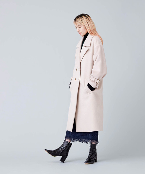 TRUNO by NOISE MAKER（トルノバイノイズメーカー）の「レース切替チェックタイトスカート（スカート・レディース・ネイビー/ブラック・38/36）」の6枚目の写真