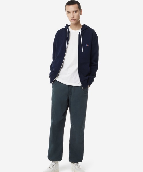 ★人気★【MAISON KITSUNE】★TRICOLOR FOX PATCH HOOD ZIPUP★ Maison Kitsune(メゾンキツネ)の「ZIP HOODIE TRICOLOR FOX