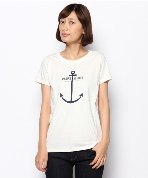 coen(コーエン)の「天竺プリントTシャツ(Tシャツ/カットソー・レディース・オフホワイト/ライトブルー/ネイビー/パープル・LARGE/MEDIUM)」の15枚目の写真