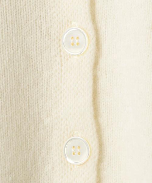 BEAUTY&YOUTH UNITED ARROWS（ビューティーアンドユースユナイテッドアローズ）の「BY ウールカシミヤワイドVネックカーディガンо（カーディガン/ボレロ・レディース・グレー/オフホワイト/モカ/ダークブラウン・FREE）」の6枚目の写真