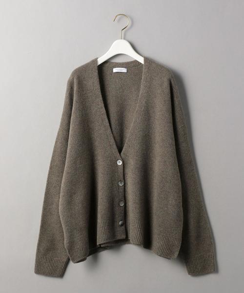 BEAUTY&YOUTH UNITED ARROWS（ビューティーアンドユースユナイテッドアローズ）の「BY ウールカシミヤワイドVネックカーディガン ◆（カーディガン/ボレロ・レディース・グレー/モカ/オフホワイト/ダークブラウン・FREE）」の5枚目の写真