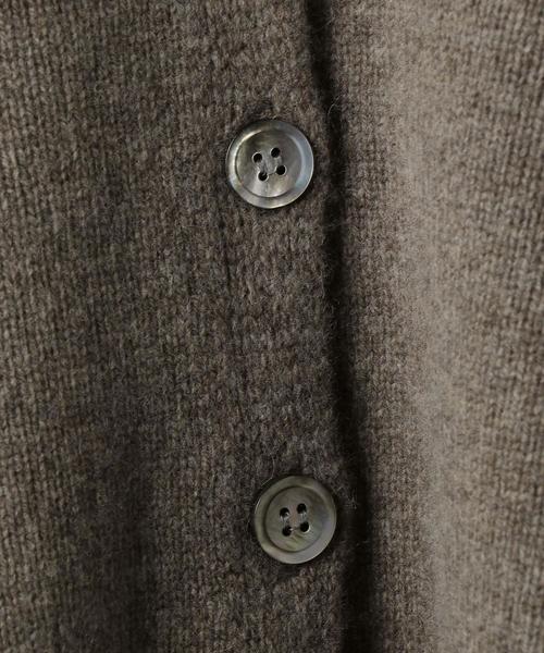 BEAUTY&YOUTH UNITED ARROWS（ビューティーアンドユースユナイテッドアローズ）の「BY ウールカシミヤワイドVネックカーディガン ◆（カーディガン/ボレロ・レディース・グレー/モカ/オフホワイト/ダークブラウン・FREE）」の6枚目の写真