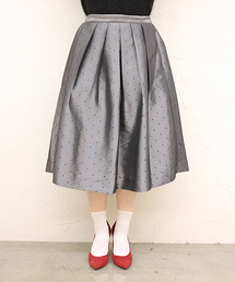 mystic | サテンドットフレアスカート(スカート)