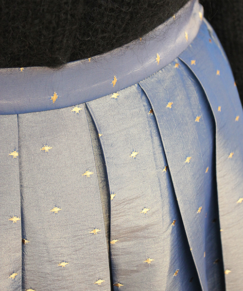 mystic（ミスティック）の「サテンドットフレアスカート（スカート・レディース・ブラック/ネイビー/ピンク・FREE）」の7枚目の写真