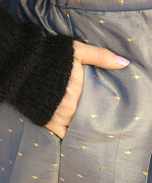 mystic（ミスティック）の「サテンドットフレアスカート（スカート・レディース・ブラック/ネイビー/ピンク・FREE）」の8枚目の写真