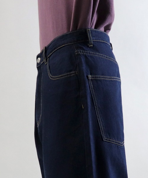 Confirm（コンファーム）の「Confirm / コンファーム デニムワイドパンツ（デニムパンツ・メンズ・ネイビー/ブルー・M/L）」の16枚目の写真