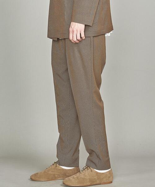 BEAUTY&YOUTH UNITED ARROWS（ビューティーアンドユースユナイテッドアローズ）の「【WEB限定】 by ガンクラブチェック 2P ワイド テーパードパンツ 【セットアップ対応】 ：（スラックス・メンズ・グレー/ブラウン/ネイビー・M/L/XL/S）」の17枚目の写真