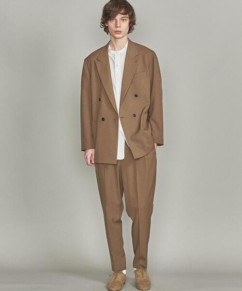 BEAUTY&YOUTH UNITED ARROWS（ビューティーアンドユースユナイテッドアローズ）の「【WEB限定】 by ガンクラブチェック 2P ワイド テーパードパンツ 【セットアップ対応】 ：（スラックス・メンズ・グレー/ブラウン/ネイビー・M/L/XL/S）」の13枚目の写真