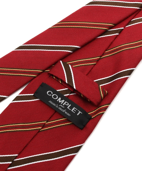 MEN'S MELROSE（メンズメルローズ）の「【FINE BOYS plus SUIT vol.22掲載】ウールカラーレジメンタイ（ネクタイ・メンズ・グレー/グリーン/ワイン/オレンジ・FREE）」の7枚目の写真