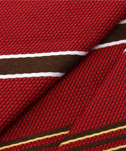 MEN'S MELROSE（メンズメルローズ）の「【FINE BOYS plus SUIT vol.22掲載】ウールカラーレジメンタイ（ネクタイ・メンズ・グレー/グリーン/ワイン/オレンジ・FREE）」の8枚目の写真