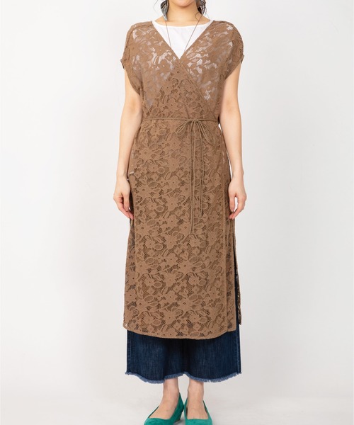 JETSET SOLO PLUS (ジェットセットソロプラス)の「2WAYレースカシュクールワンピース(ワンピース・レディース・ブラウン/ベージュ系その他・FREE)」の12枚目の写真