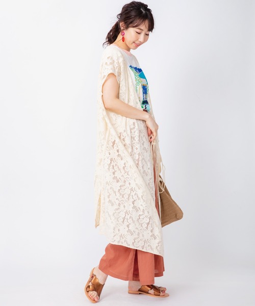 JETSET SOLO PLUS (ジェットセットソロプラス)の「2WAYレースカシュクールワンピース(ワンピース・レディース・ブラウン/ベージュ系その他・FREE)」の3枚目の写真