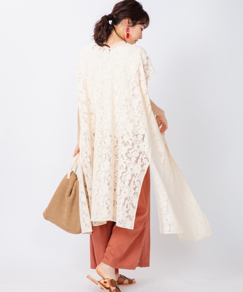 JETSET SOLO PLUS (ジェットセットソロプラス)の「2WAYレースカシュクールワンピース(ワンピース・レディース・ブラウン/ベージュ系その他・FREE)」の5枚目の写真