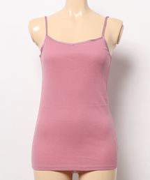 Lingerie by GeeRA | コットン100%テレコリブキャミソール(キャミソール)