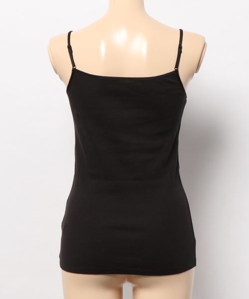 Lingerie by GeeRA（ランジェリーバイジーラ）の「コットン１００％テレコリブキャミソール（キャミソール・レディース・ライトグレー/ブラック/ネイビー/ブラウン/オフホワイト/カーキ/ピンク/ラベンダー・MEDIUM/LARGE/X-LARGE）」の14枚目の写真