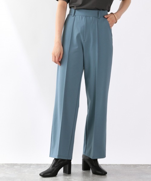 LOWRYS FARM（ローリーズファーム）の「ポンチピンタックパンツ　879102（その他パンツ・レディース・グリーン/その他1/アイボリー/キナリ/チャコールグレー/ピンク/ブルー/ホワイト系その他・MEDIUM/LARGE）」の7枚目の写真