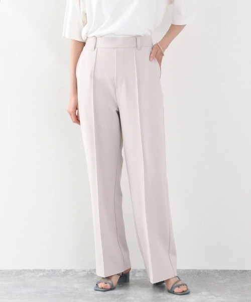 LOWRYS FARM（ローリーズファーム）の「ポンチピンタックパンツ　879102（その他パンツ・レディース・グリーン/その他1/アイボリー/キナリ/チャコールグレー/ピンク/ブルー/ホワイト系その他・MEDIUM/LARGE）」の3枚目の写真