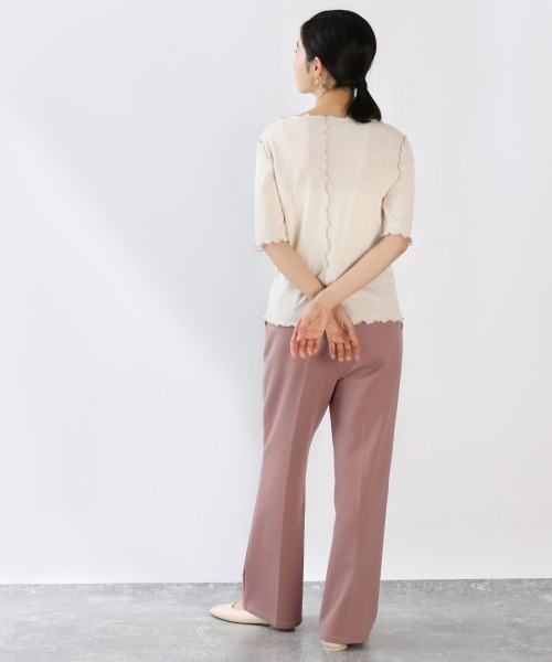 LOWRYS FARM（ローリーズファーム）の「ポンチピンタックパンツ　879102（その他パンツ・レディース・グリーン/その他1/アイボリー/キナリ/チャコールグレー/ピンク/ブルー/ホワイト系その他・MEDIUM/LARGE）」の18枚目の写真