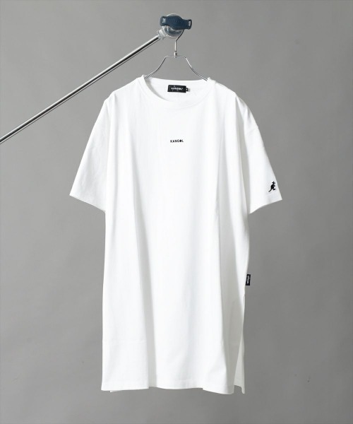 KANGOL（カンゴール）の「【KANGOL／カンゴール】ロゴ刺繍半袖Tワンピ/ビッグシルエット/Ｔシャツワンピース（ワンピース・レディース・ホワイト/チャコールグレー/ブラック・M/L/LL）」の13枚目の写真