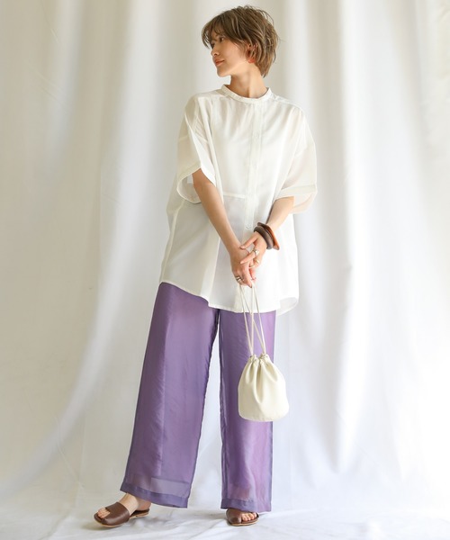 select MOCA（セレクトモカ）の「シースルーパンツセット（その他パンツ・レディース・パープル/アイボリー/モスグリーン・FREE）」の16枚目の写真