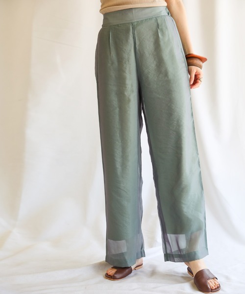 select MOCA（セレクトモカ）の「シースルーパンツセット（その他パンツ・レディース・パープル/アイボリー/モスグリーン・FREE）」の18枚目の写真