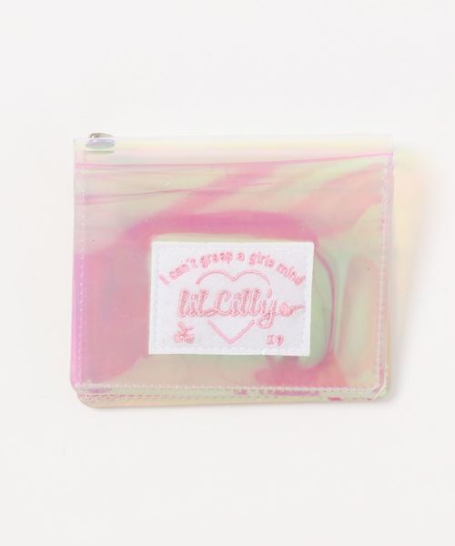 lilLilly(リルリリー)の「クリアミニウォレット(財布)」|ピンク系その他